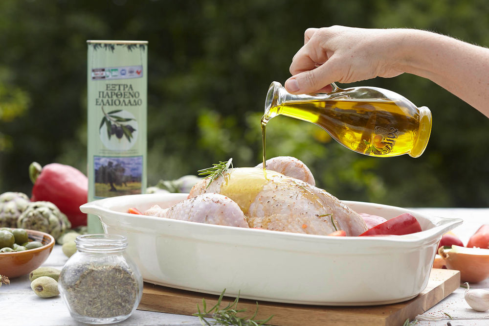 Poulet à l'huile d'olive
