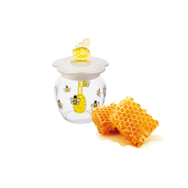 Pot de miel décoratif pour servir du miel