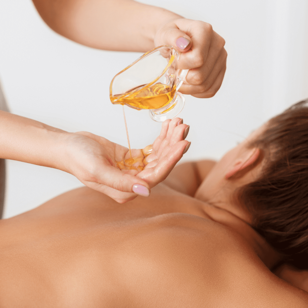 Huile de massage à l'huile d'olive pour une peau douce